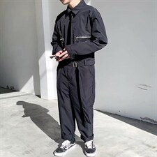 男春季休闲裤长袖连体裤K888P67图片
