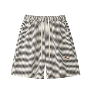 2025 夏季新款 内景大码条纹刺绣短裤M-5XL HK25262-特P25图片