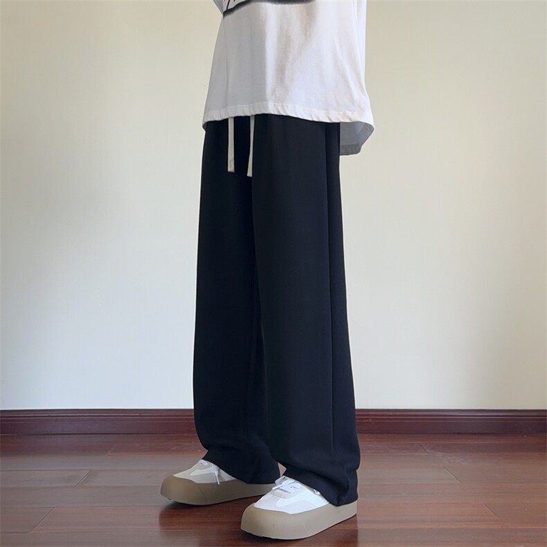秋季休闲裤男宽松纯色拖地卫裤K7783-P35加绒P45控58加绒控68,男装休闲裤,星座209-2