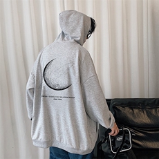 KS21246-P38月球连帽开衫卫衣男运动外套大码班服，男装卫衣，电商A040