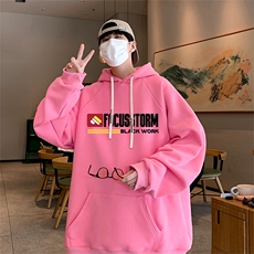 港风华棉得物抖音直播高品质宽松男休闲连帽卫衣W5222P40，男装卫衣，电商C408-1(原B339-1)