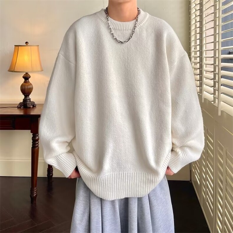 WASSUPHAPPY圆领毛衣男士冬季款加厚打底针织衫潮牌百搭休闲线衣,男装针织衫/毛衣,星座1116-2
