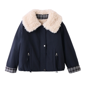 现货！现货！2025冬季新款加绒加厚棉衣棉服女图片
