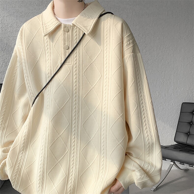 【现货】WY5501-P50控78大码自制套头卫衣POLO衫，男装Polo衫，电商D232