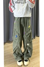 美式高街小众休闲裤男个性工装百搭宽松长裤子K1428/P75，男装休闲裤，电商D202-1
