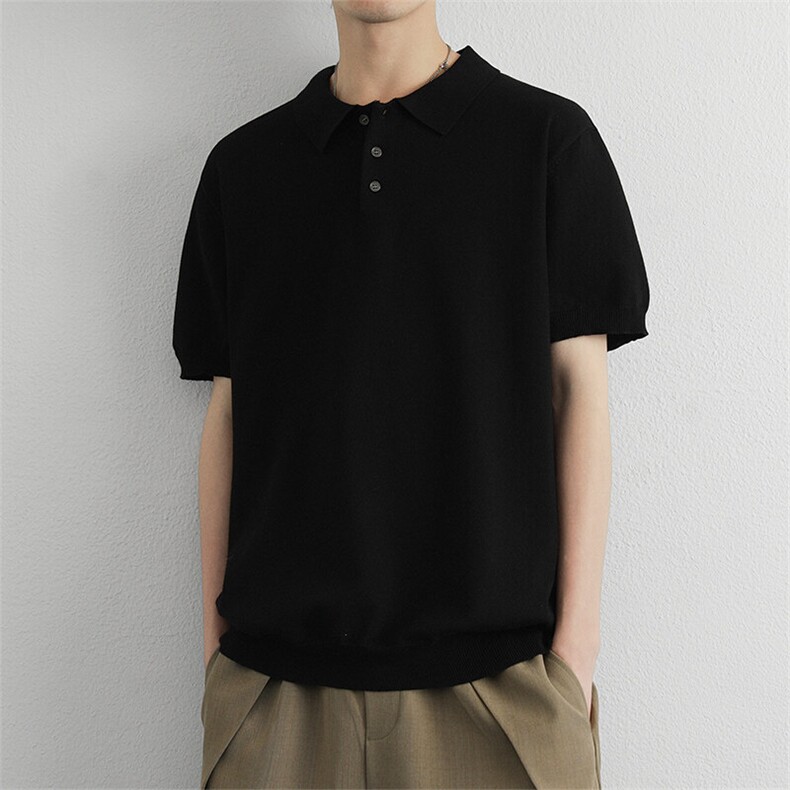针织衫翻领polo/短袖简约休闲男款,男装Polo衫,星座914
