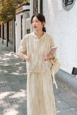 新品慵懒风针织套装女2C052-7755-P155-K218，女装套装/套裙，2C052