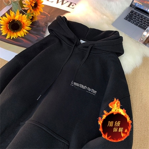 500克重磅秋冬美式加绒加厚卫衣外套DL1717常规特P35加绒特40图片