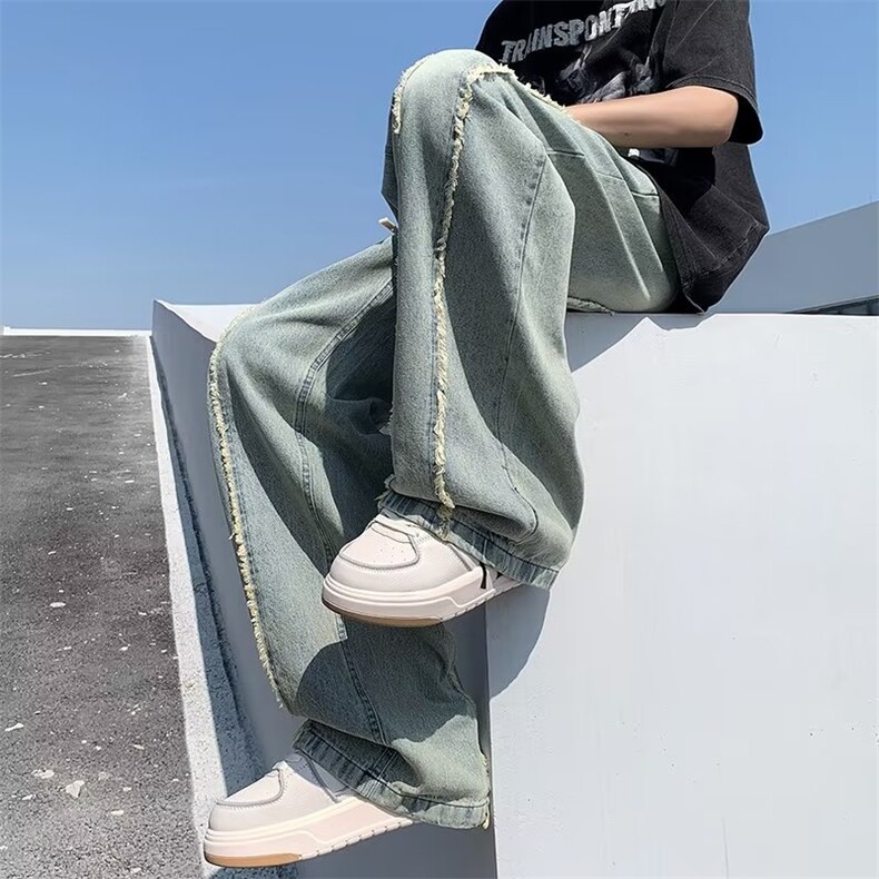 美式牛仔裤男春秋新款休闲直筒裤NK95P43,男装牛仔裤,星座1116-2