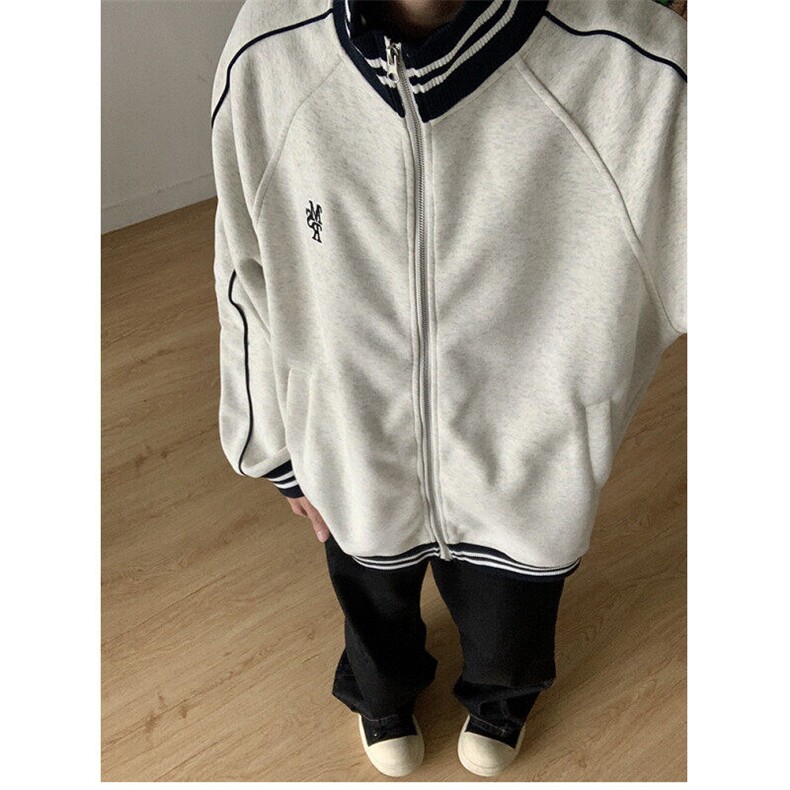 【有货】DB646-P55刺绣松弛感棒球服男女早秋外套宽松学院风夹克,男装夹克,星座603-2