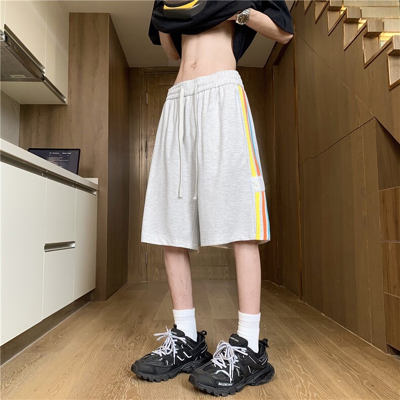 现货！夏季三条杠运动休闲短裤抖音得物可送样A061-AD01099特批25,男装牛仔裤,电商A061