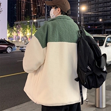 冬季新款加绒加厚棉服羊羔绒百搭保暖ins外套男装上衣MY104P95，男装棉衣，电商A086