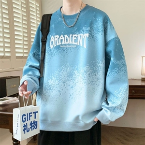 卫衣男孩春秋学生帅气新款潮牌长袖衣服圆领休闲上衣青少年打底图片