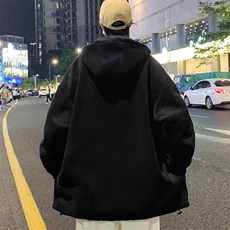 新款冬季加绒加厚棉衣羊羔绒双面穿外套青少年男装MY102P95，男装卫衣，电商A086