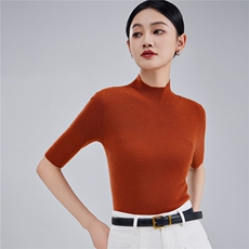 2025年秋季新款必达半高领羊毛衫，女装羊毛衫，蒙亿羊绒