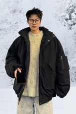 棉服男冬季新款港风宽松连帽棉衣MF9006-P90，男装棉衣，星座214-3