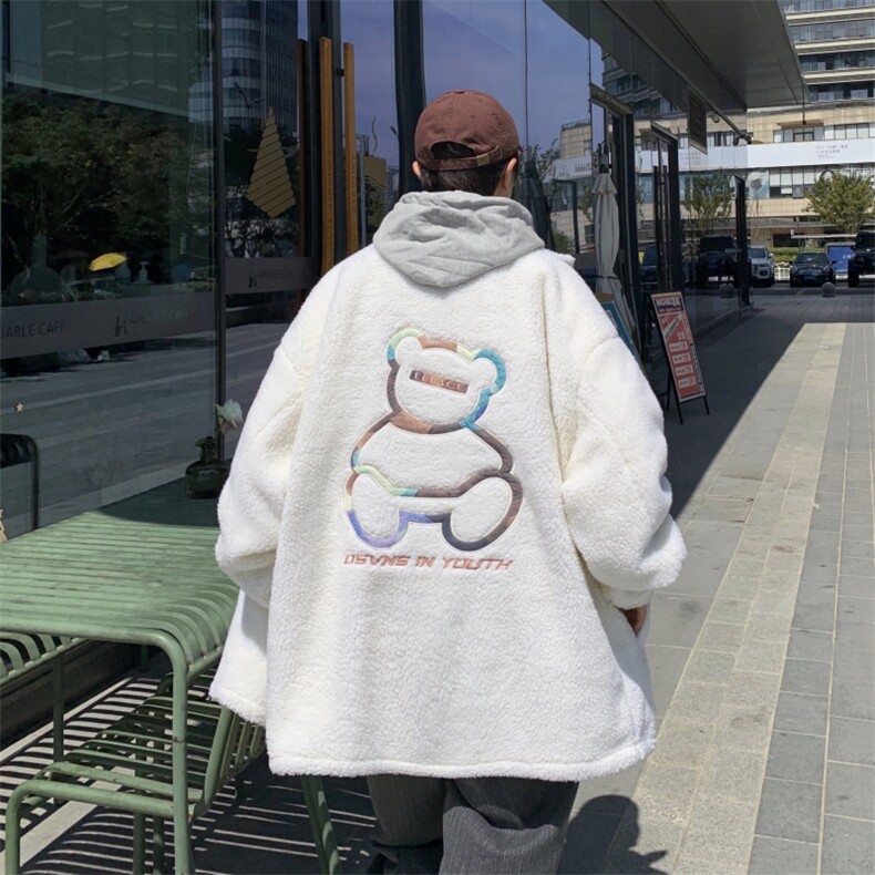 冬装羊羔绒棉服外套潮流宽松休闲加厚棉衣A161-2-276-P95图片
