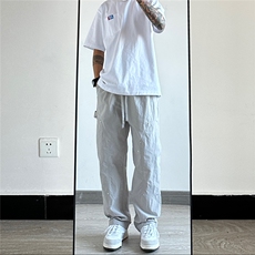 皱感【三防】金属扣冰丝透气拖地休闲伐木裤伞兵裤XK009-P60控78，男装休闲裤，星座216(原A116)
