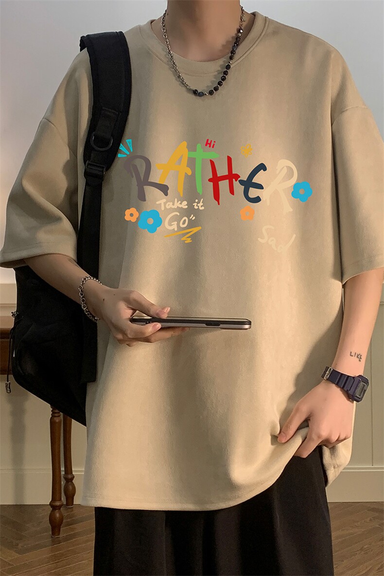 麂皮绒短袖t恤男大码半袖男JD82301-P25,男装T恤,电商A040
