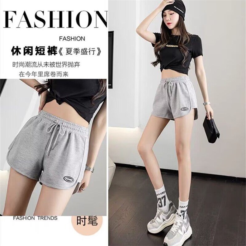 W9637-P18网图现货夏季休闲女式短裤跑步健身热裤打底裤百搭,男装牛仔裤,星座1608-2