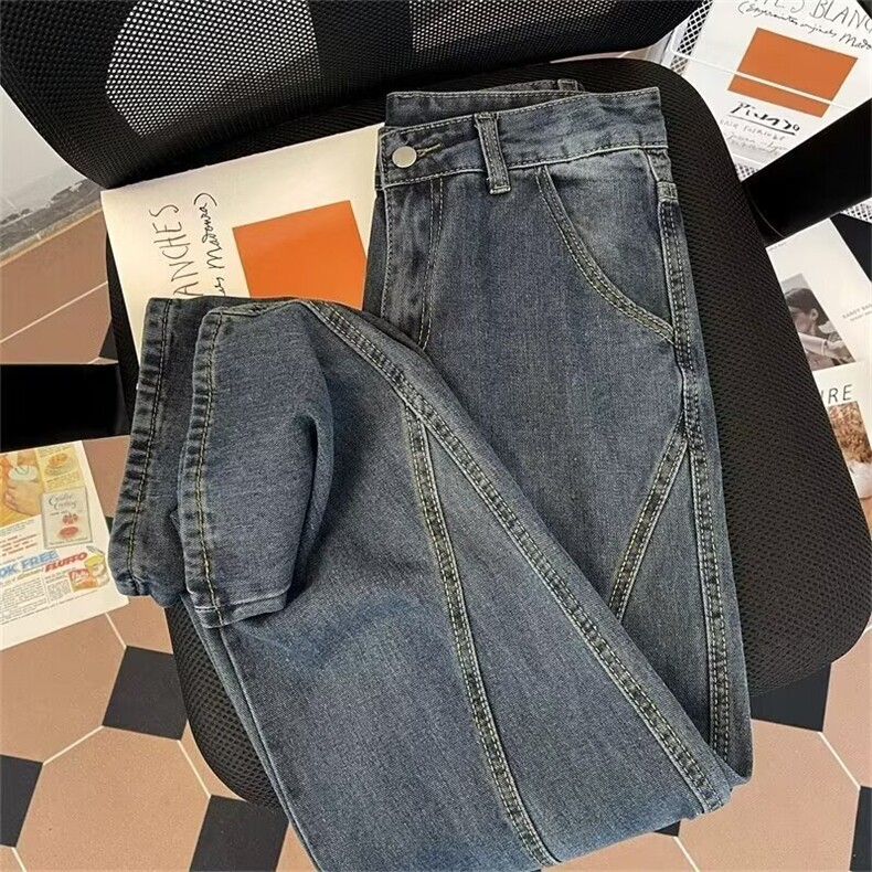 2024美式牛仔裤男款直筒长裤潮NQ08P43,男装牛仔裤,星座1116-2