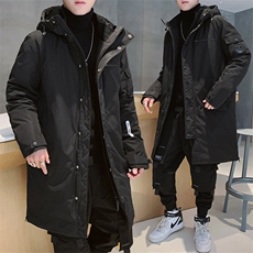 2020冬季新款男士连帽羽绒服潮流中长款时尚保暖外套DS581T，男装羽绒服，电商A102