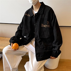春秋季百搭休闲宽松灯芯绒夹克男士JK152-P60，男装夹克，星座1204