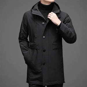 冬装新款中老年羽绒服男长款休闲白鸭绒外套上衣MNSA6629972-P290