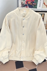 秋季新款港风美式vibe潮流灯芯绒拼接双层外套棒球服JK1401-P58，男装夹克，星座313A(原308A-2)