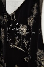 选货，夏季新款-设计师系列趣味印花假两件套连衣裙，女装连衣裙，觅处