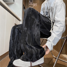 抖音品质新款拼接扎染灯芯绒设计感休闲裤B315-K25497-特p25控48，男装休闲裤，电商B315