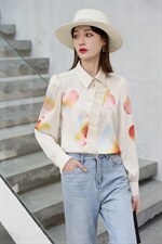 仿印花上衣，小清新，有现货，其它，研尚