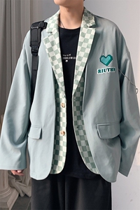 小西服男春秋装拼接男装上衣XF1599-特P95图片