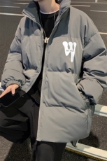 特批夜景时尚宽松字母印花秋冬保暖棉衣A247-MY62048特批65控99，男装棉衣，电商A247