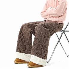 【现货】A165-K9201-特P75含40%羊毛羽绒棉裤格子加厚休闲裤，男装棉裤，电商A165