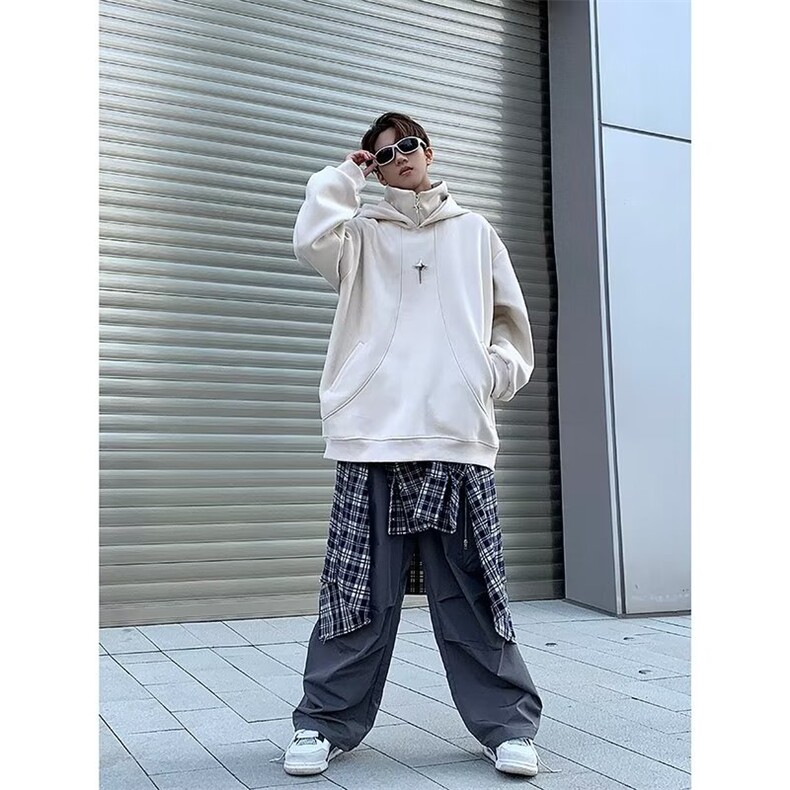 秋冬新款男士重磅潮牌金属设计连帽卫衣时尚外穿街头WV48-P55,男装卫衣,星座1109-3