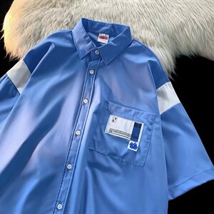 男夏季口袋短袖衬衫宽松版C2010P35,男装衬衫,星座1116-2