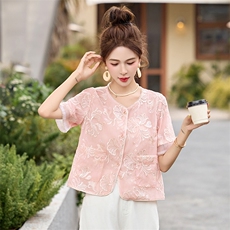 风短款外套女2025夏季新款小个子显瘦减龄开衫上衣ZQ2556绝美超火，女装短外套，众宇琦