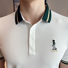 抖音直播主推备货款品质夏季时尚短袖T恤翻领Polo衫T016-P45，男装T恤，电商D342