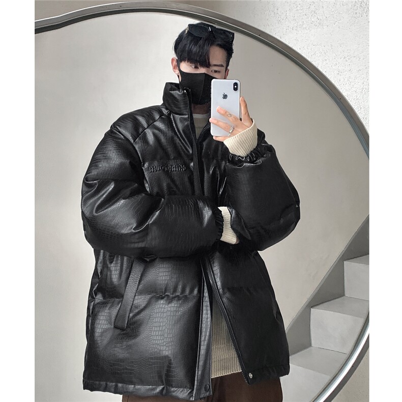 港风鳄鱼纹钢印字母设计棉衣男MY77093P120控168抖音控198，男装棉衣，星座227-7