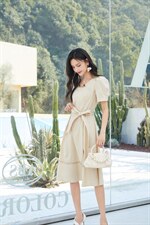 2022夏装新款知性连衣裙，女装连衣裙，千浪依族