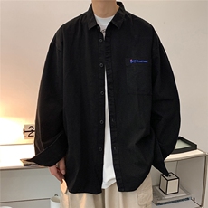 抖音现货供应2025春复古水洗长袖衬衫工装夹克外套CS03-P45，男装夹克，电商A158