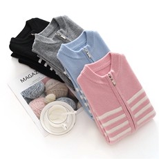 羊毛秋冬儿童羊毛拉链开衫男女同款，童装儿童羊毛衫，鑫贝羊绒