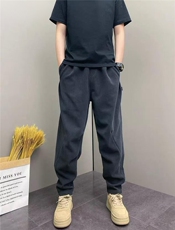 网图！秋季上新基础款休闲黑色长裤百搭-LK80173-特批40，男装休闲裤，电商A061