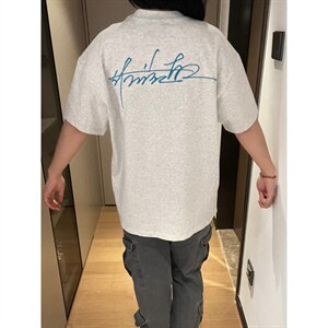 H1062-p30 刺绣款短袖男女同款体恤情侣装图片