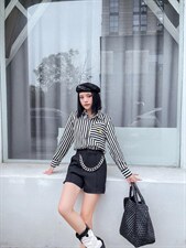 衬衫，女装衬衫，精典蓝月