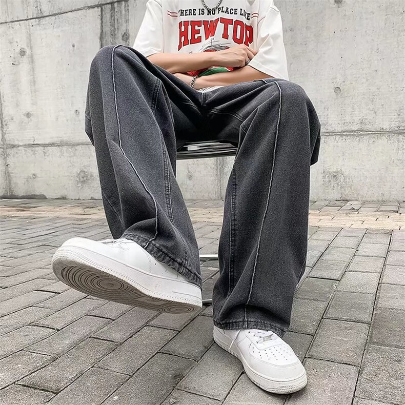 牛仔裤男夏季潮牌宽松大码休闲裤子高街设计N1011P38,男装牛仔裤,星座1116-2