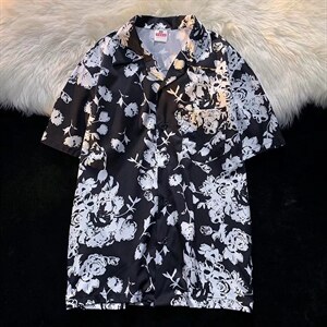 男夏季冰丝四面弹宽松古巴领短袖夏威夷衬衫C093P35,男装衬衫,星座1116-2