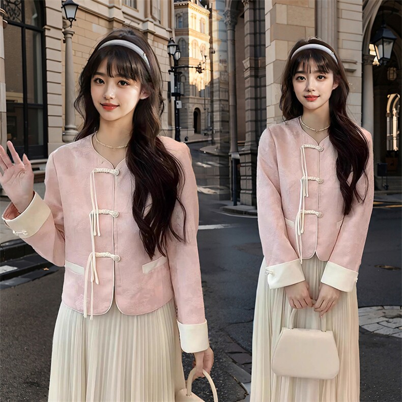 《高质现货》3色可选休闲随时潮流新中式复古流苏短外套，女装短外套，曼琳思菲