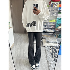 美式水洗纯色牛仔裤男春秋季潮牌宽松直筒阔腿显瘦cleanift长裤子，男装牛仔裤，电商B221
